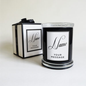 Lighten up candle co - Custom name - black-01