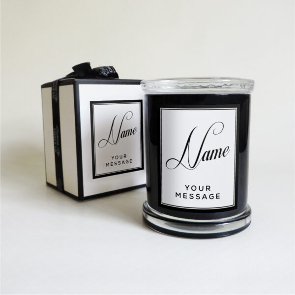 Lighten up candle co – Custom name – black-01