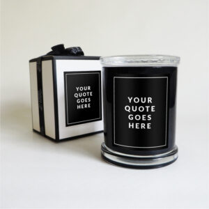 Lighten up candle co - Custom quote - black-01