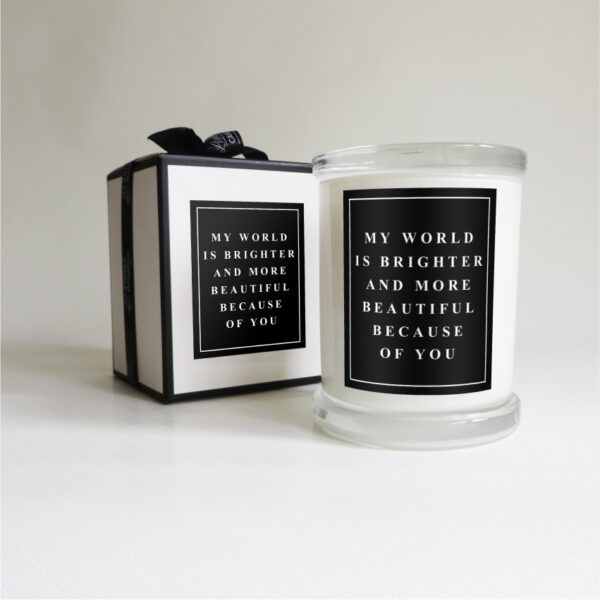 Lighten up candle co – My World is Brighter-01